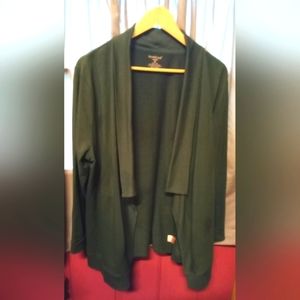 Northcrest olive green Cardigan
